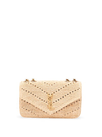 Saint laurent Saint Laurent Women `Loulou` Small Raffia Bag