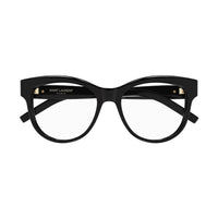 Saint Laurent Eyeglasses Cat Eye Full Rim, Black Frame and Clear Demo Lenses Lens SLM108002