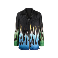 Kenzo Kenzo Flame Print Reversible Jacket Men