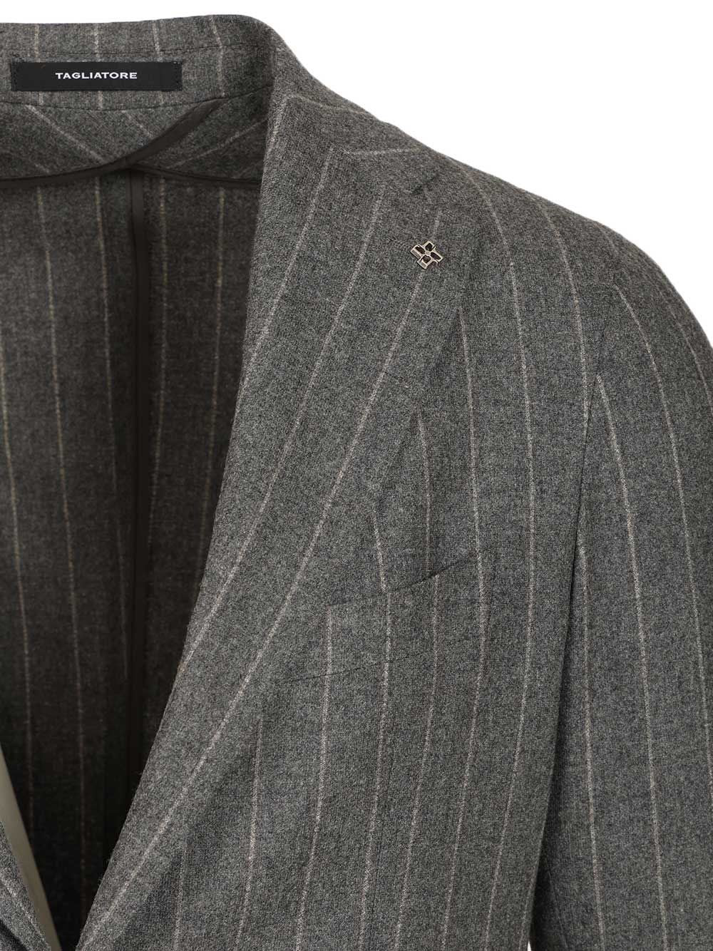 Tagliatore Men "Montecarlo" Pinstriped Suit