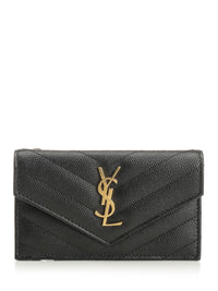 Saint Laurent Saint Laurent Women Card Holder "Fragments Cassandre"