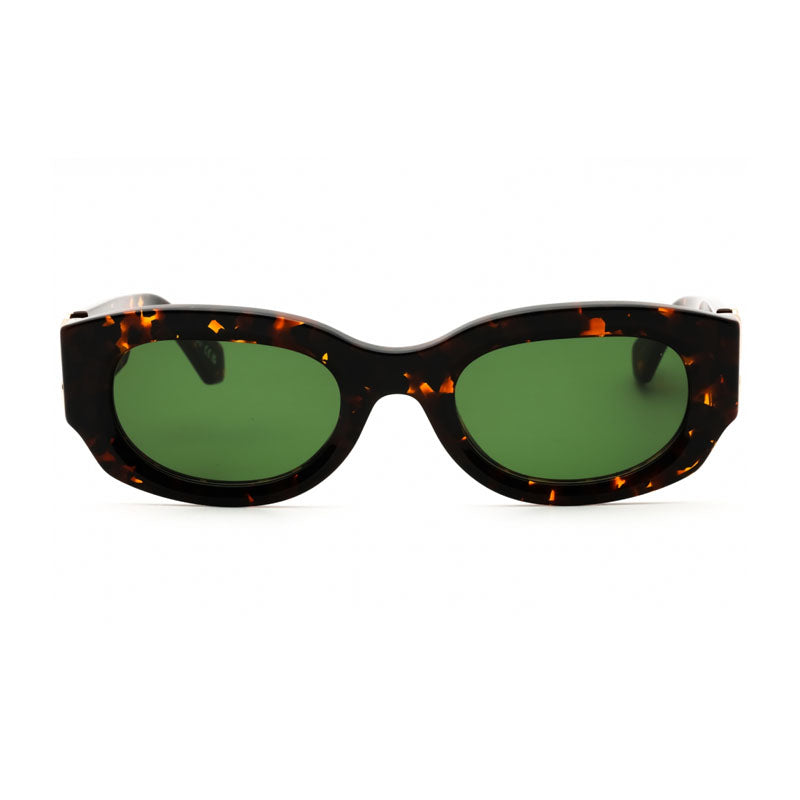 Off-White Sunglasses Oval Full Rim, White Frame and Dark Grey Lens OERI14EPALMER0107