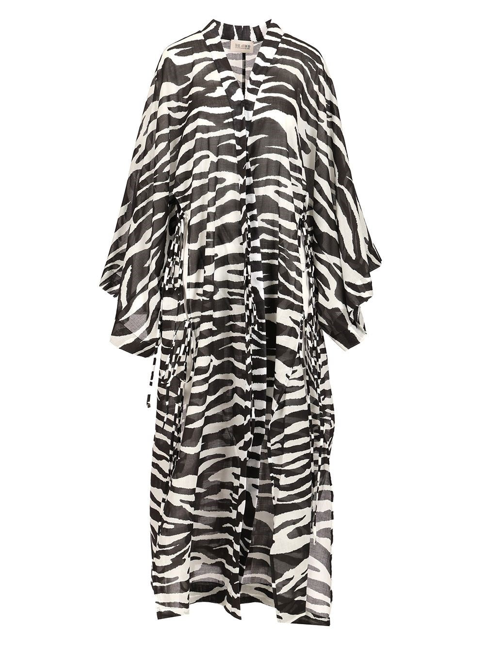 The Attico Women Zebra Print Caftan