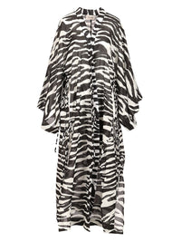 The Attico Women Zebra Print Caftan