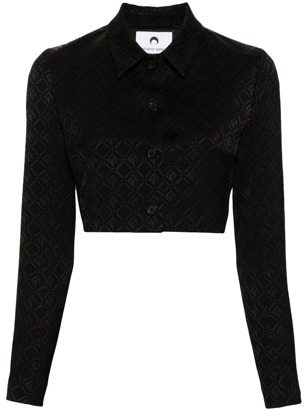 Marine Serre Women "Moon Diamond" Jacquard Jacket
