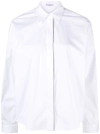 Brunello cucinelli Brunello Cucinelli Women Poplin Shirt With Shiny Trim
