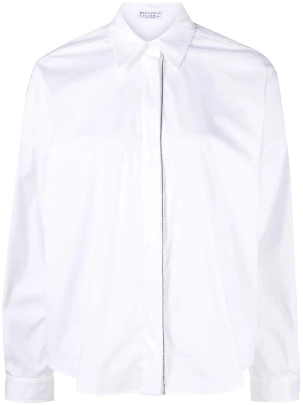 Brunello cucinelli Brunello Cucinelli Women Poplin Shirt With Shiny Trim
