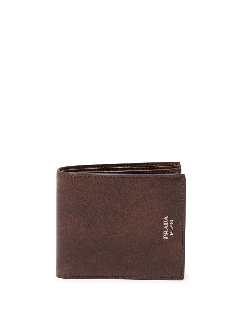 Prada Men Antiqued Leather Wallet