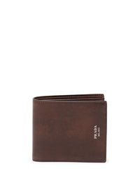 Prada Men Antiqued Leather Wallet