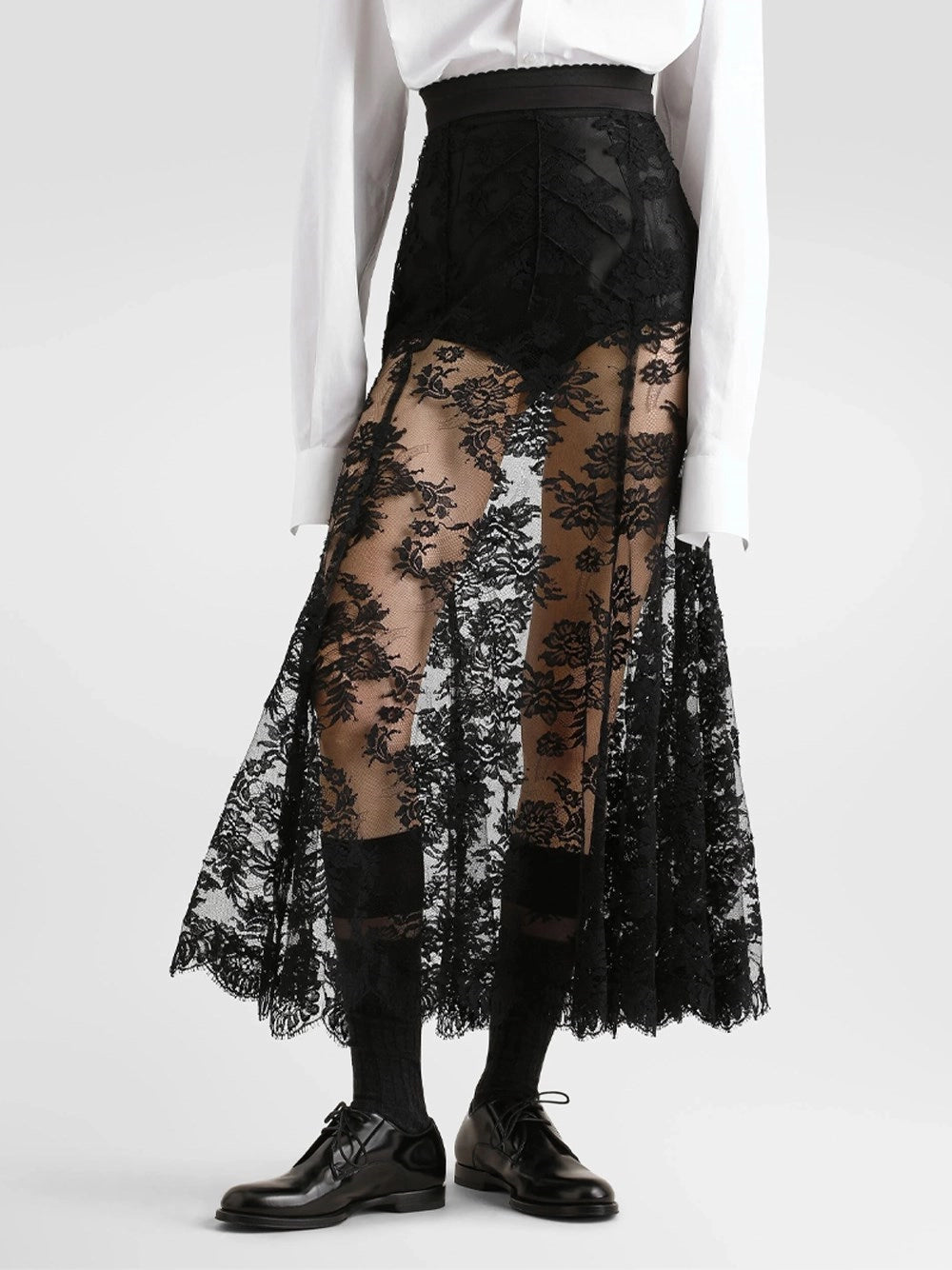 Dolce & Gabbana Women Chantilly Lace Skirt