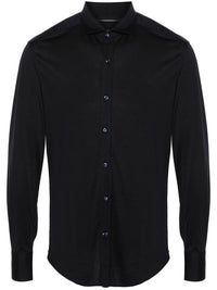 Brunello Cucinelli Men Jersey Shirt With Spread Collar