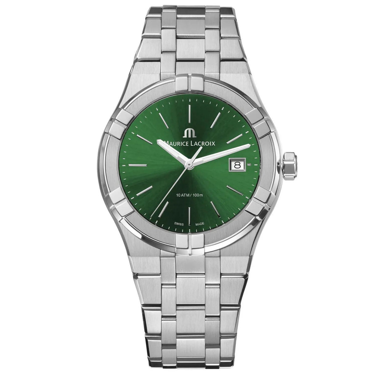 Maurice Lacroix Maurice Lacroix Men's Aikon Green Dial Watch - AI1108-SS002-630