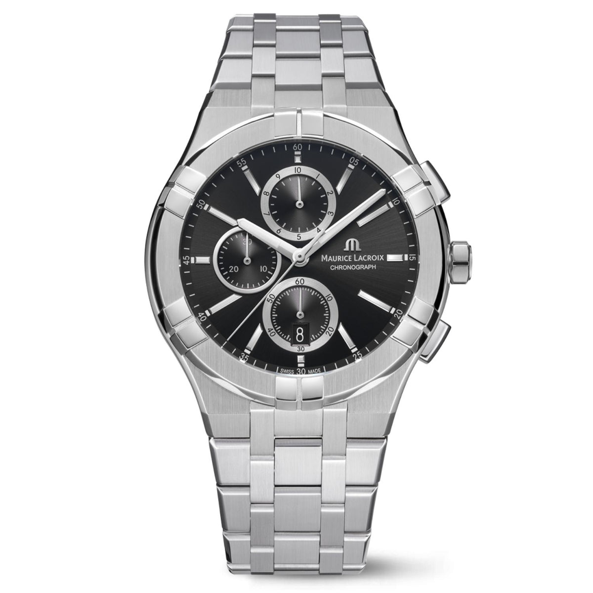 Maurice Lacroix Maurice Lacroix Men's Aikon Black Dial Watch - AI1118-SS002-330