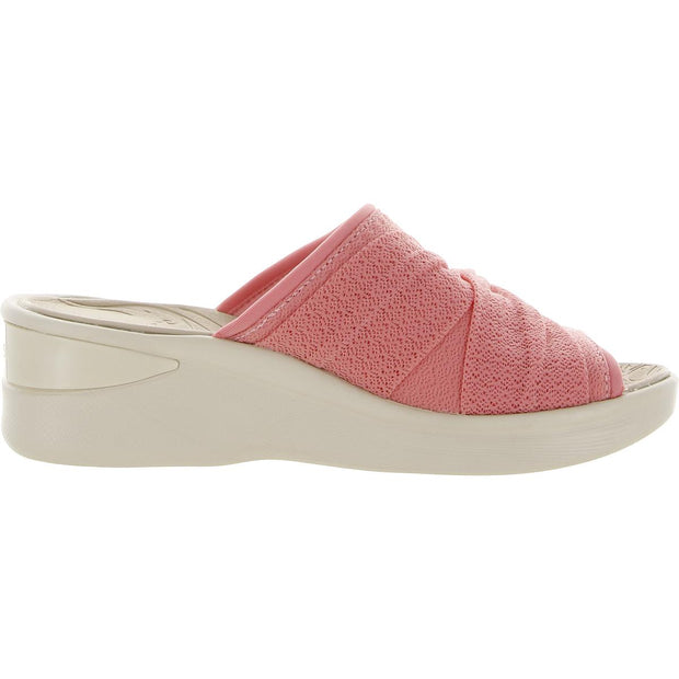 Smile II Womens Slip On Wedge Sandals