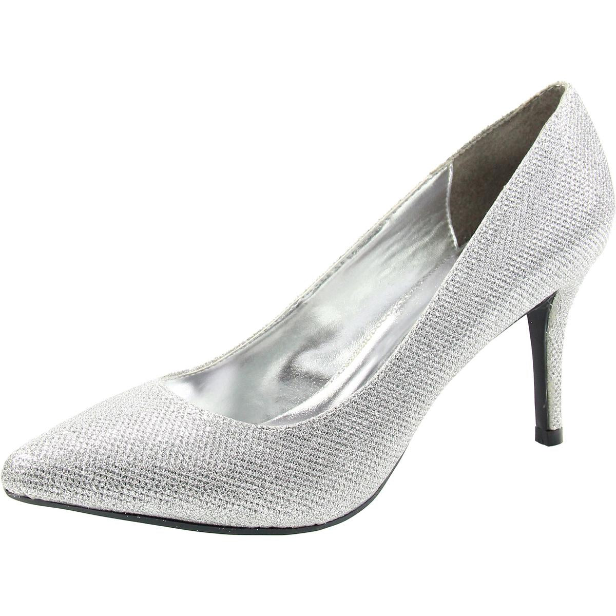 Owanda Womens Faux Leather Dress Heels