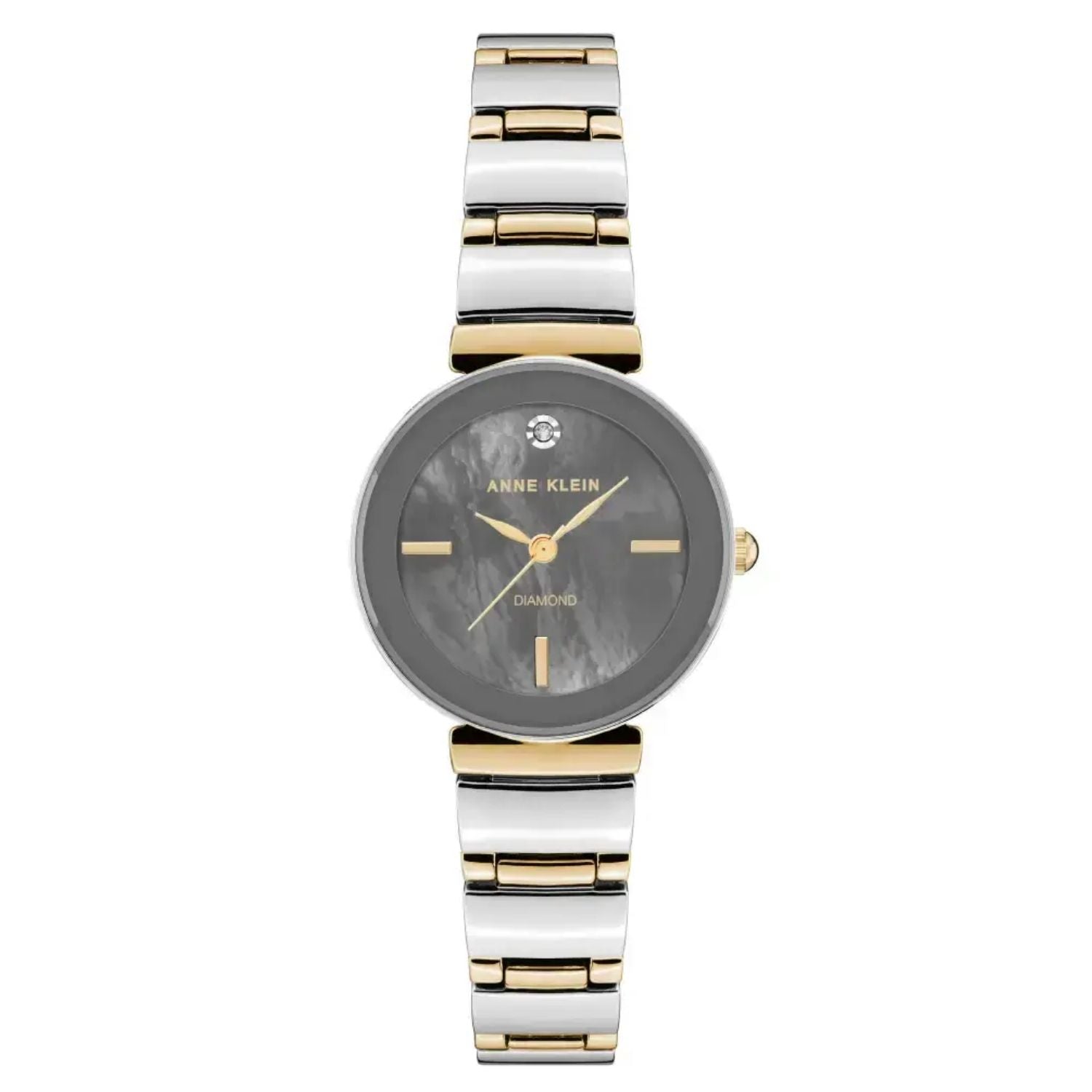 Anne Klein Women's Accented Grey Dial Watch - AK/2435GMTT