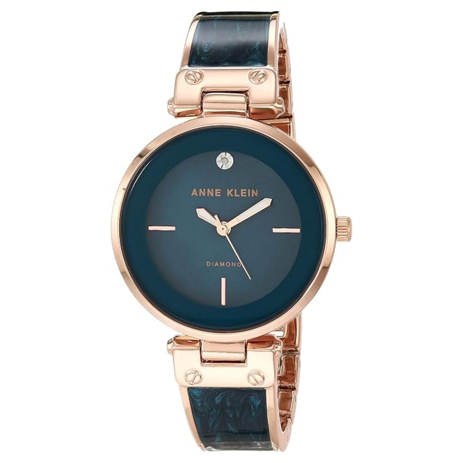 Anne Klein Women's Bangle Blue Dial Watch - AK/2512TERG