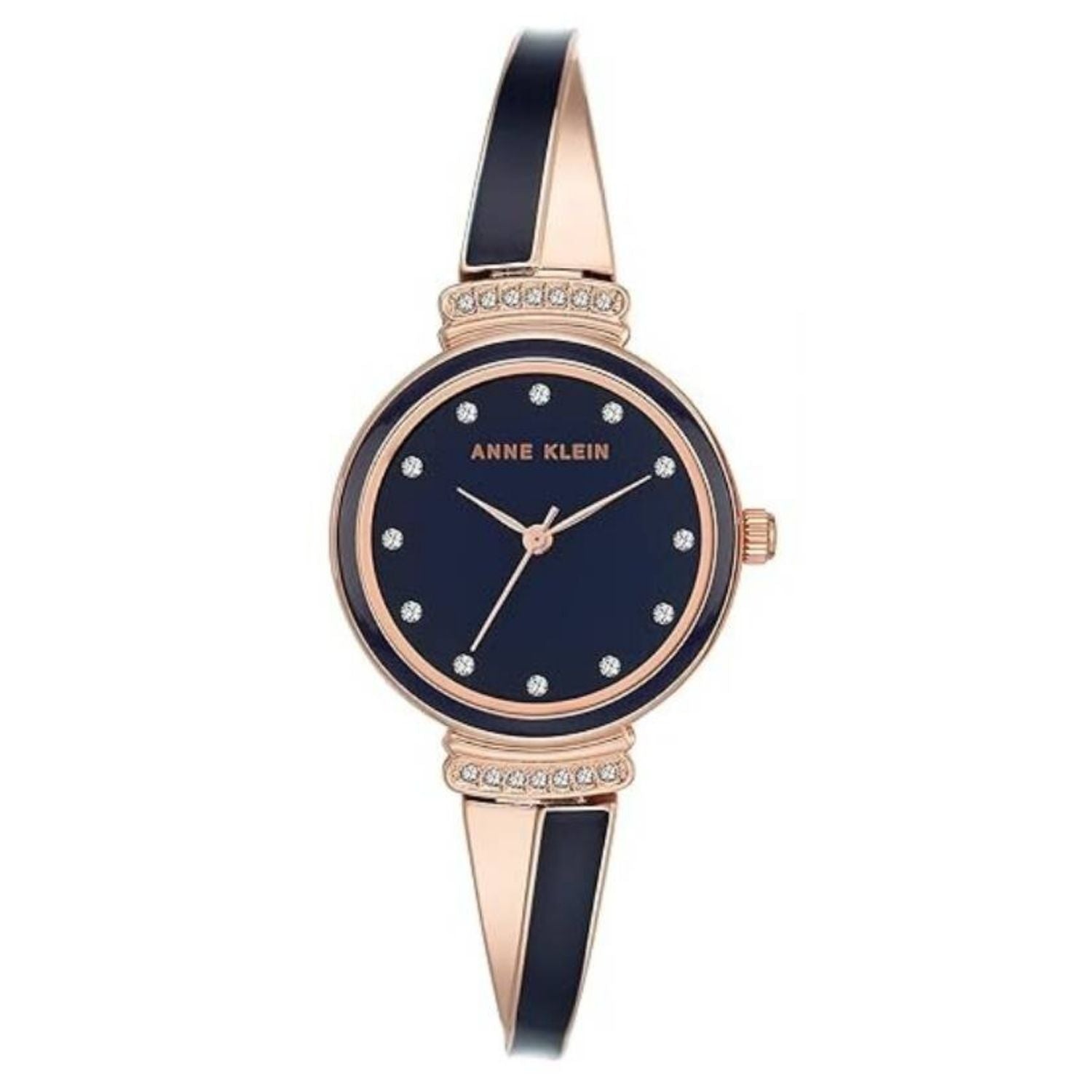 Anne Klein Blue dial Watches New Anne Klein Steel Ceramic Crystal Blue Dial Ladies Watch  main image 3