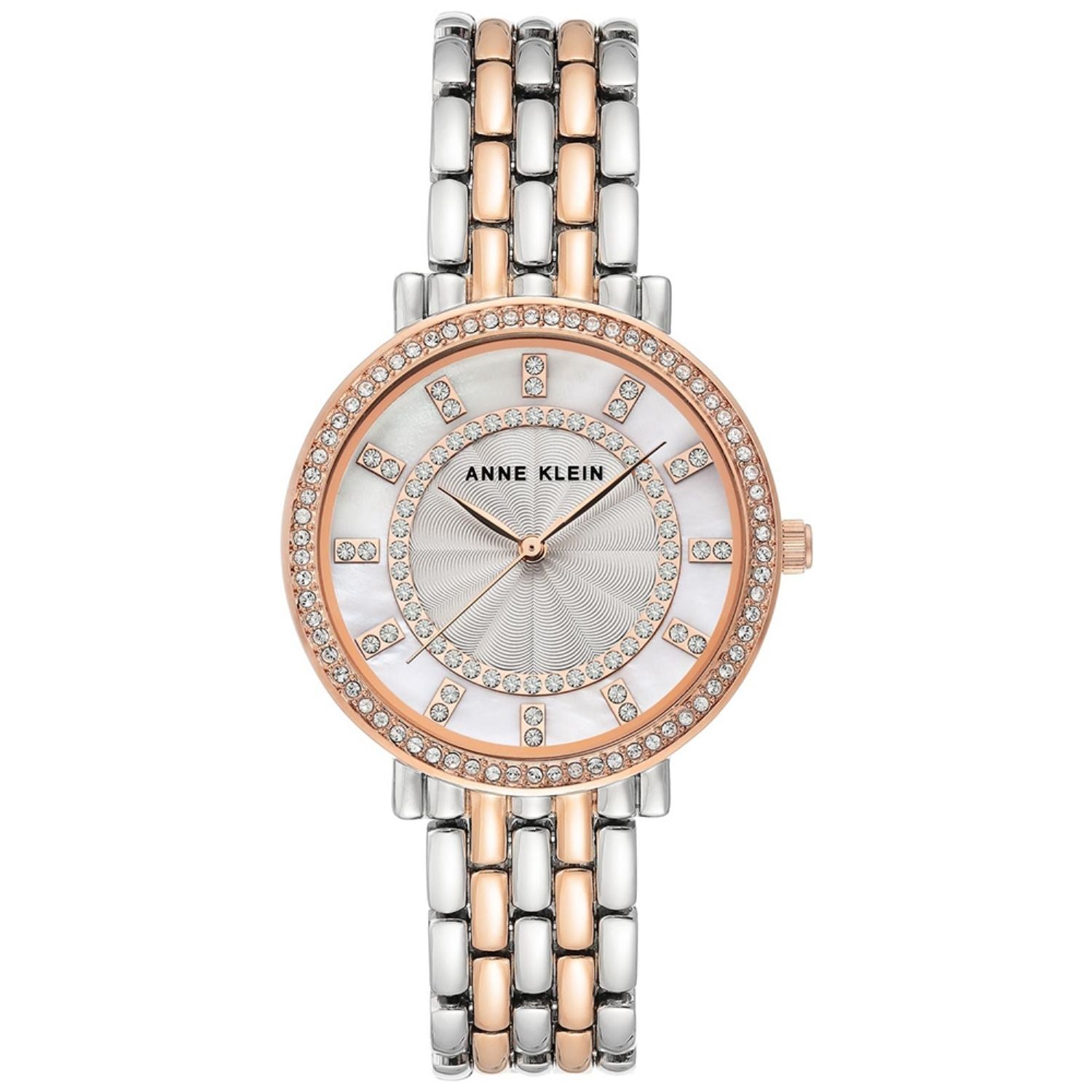 Anne Klein Women's Classic White Dial Watch - AK/3799MPRT