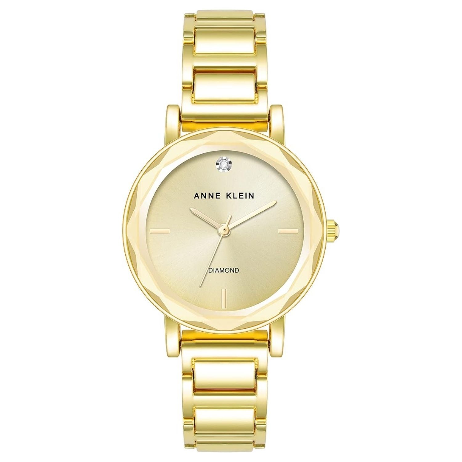 Anne Klein Women's Classic Gold Dial Watch - AK/3966CHGB