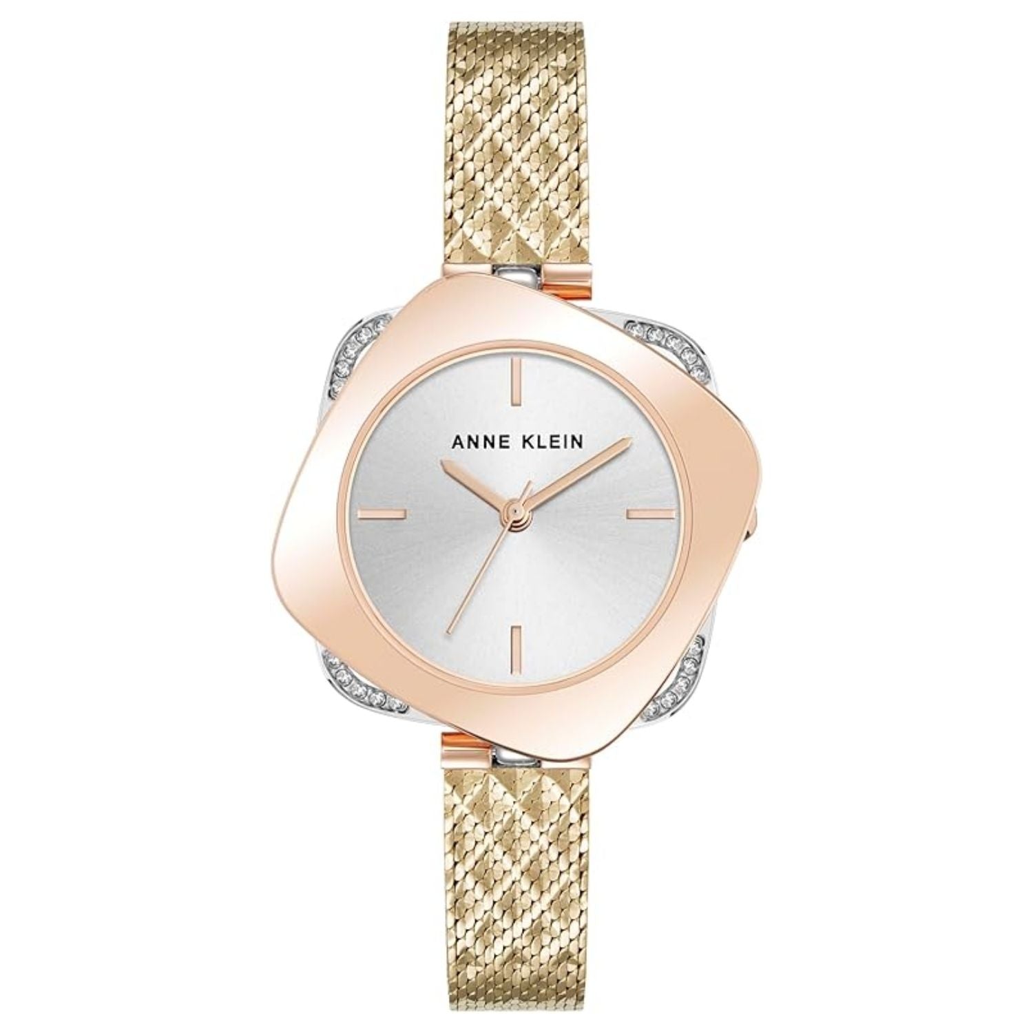 Anne Klein Women's Accented Silver Dial Watch - AK/5163SVTR
