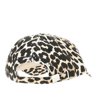 Ganni Women Leopard-Print Organic Cotton Baseball Hat