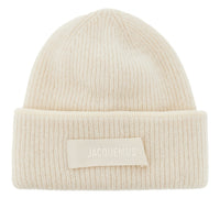 Jacquemus Women Knitted Beanie Hat With Gros-Grain Logo