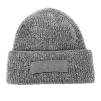 Jacquemus Women Knitted Beanie Hat With Gros-Grain Logo