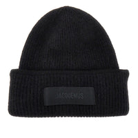 Jacquemus Women Knitted Beanie Hat With Gros-Grain Logo