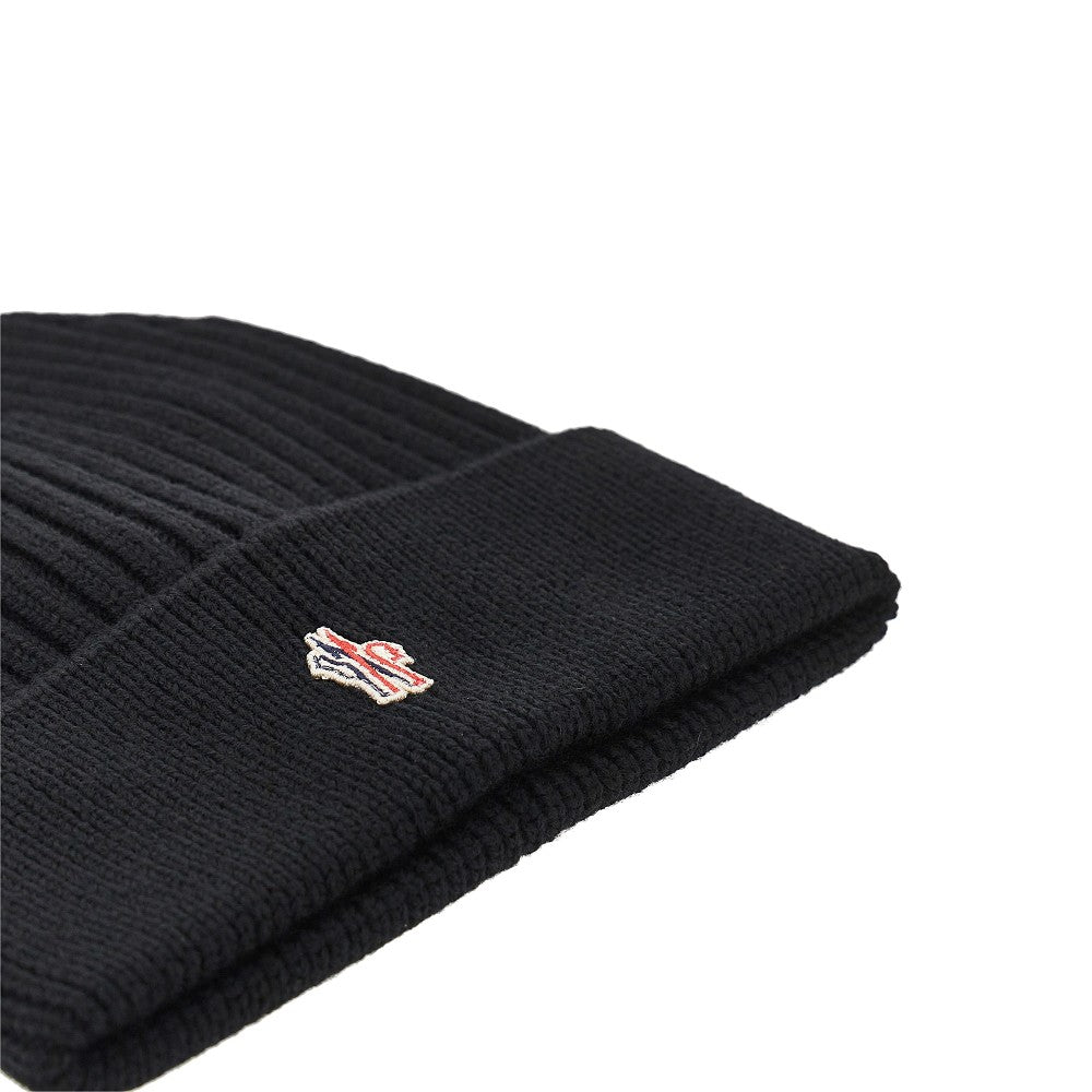 MONCLER GRENOBLE Moncler Grenoble Men Logo Patch Wool Beanie Hat
