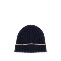 Brunello Cucinelli Men Ribbed Cashmere Beanie Hat