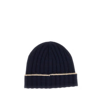 Brunello Cucinelli Men Ribbed Cashmere Beanie Hat