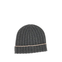 BRUNELLO CUCINELLI Brunello Cucinelli Men Ribbed Cashmere Beanie Hat