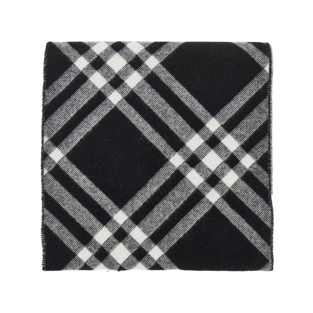 Burberry Men Check Cashmere Scarf