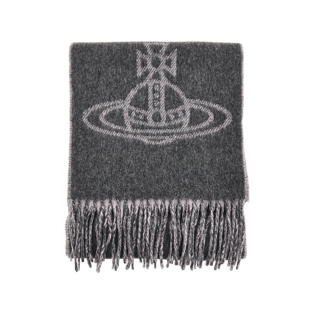 Vivienne Westwood Women Single Orb Double-Face Wool Scarf