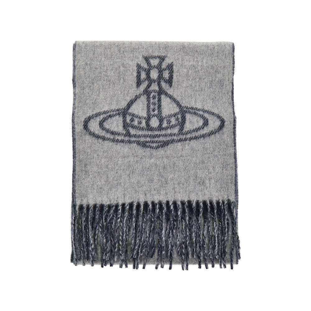 Vivienne Westwood Women Single Orb Double-Face Wool Scarf