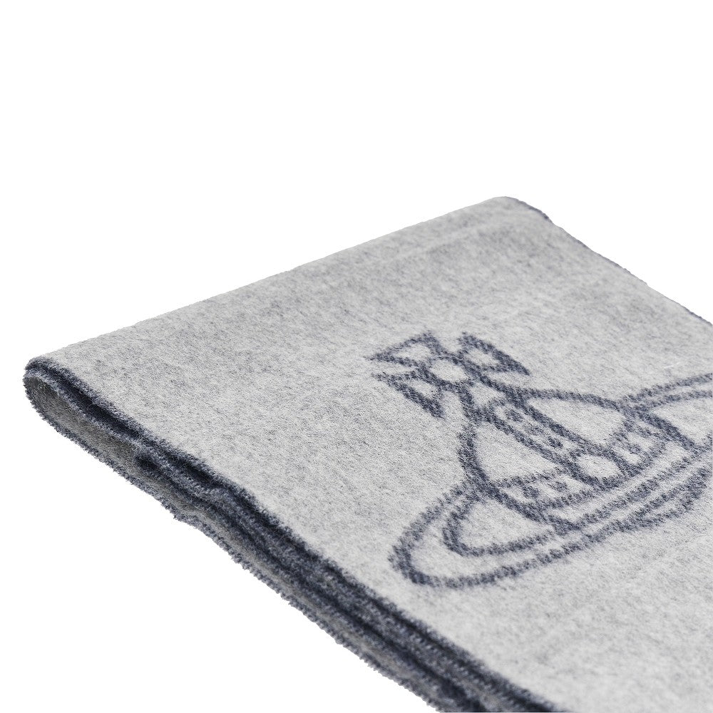 Vivienne Westwood Women Single Orb Double-Face Wool Scarf