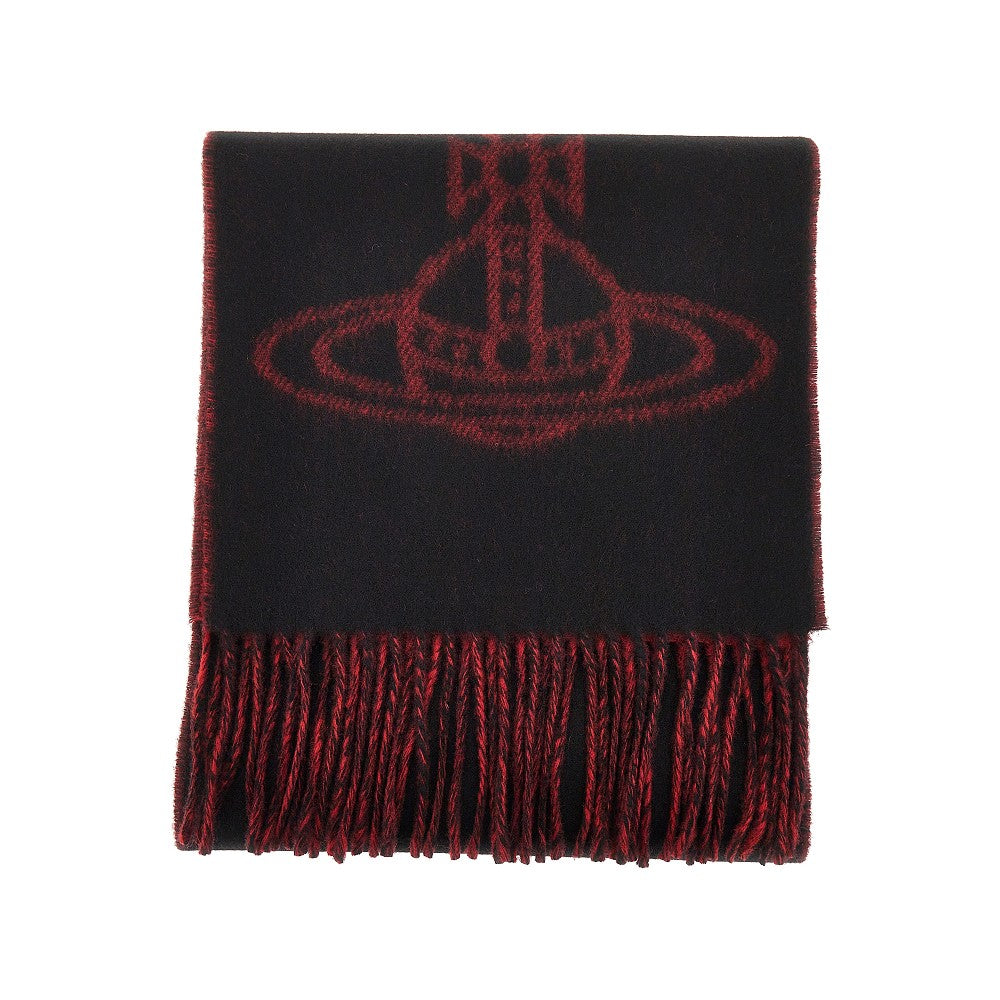 Vivienne Westwood Women Single Orb Double-Face Wool Scarf