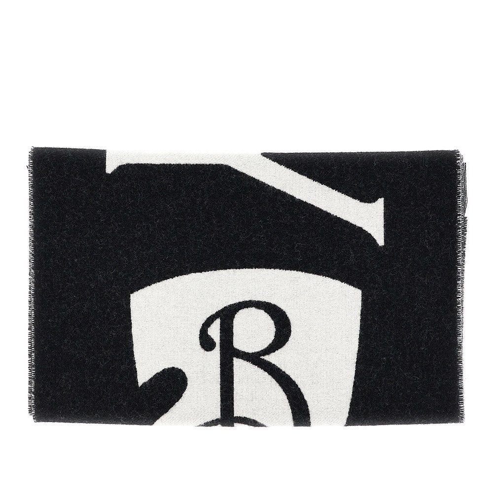 BURBERRY Burberry Men Jacquard Logo Wool Scarf