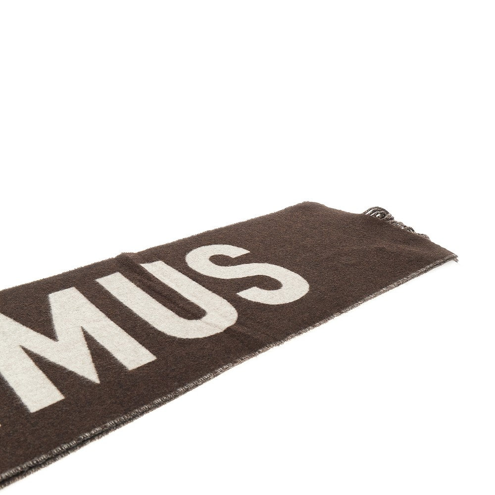 Jacquemus Women Jacquard Logo Wool Scarf