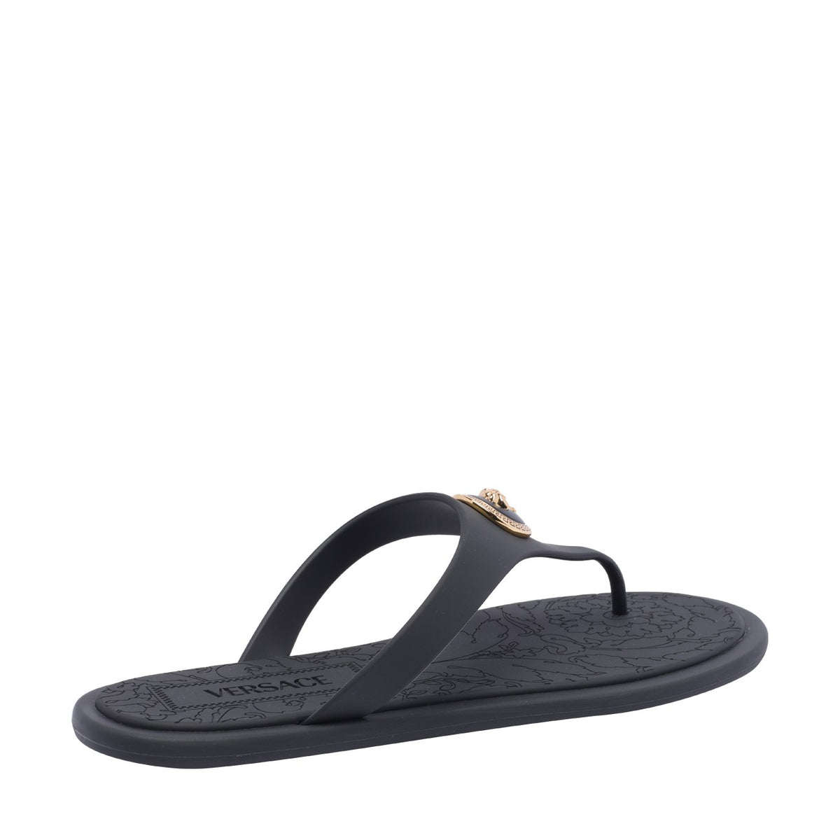 Versace Versace Women Alia Rubber Flat Sandals