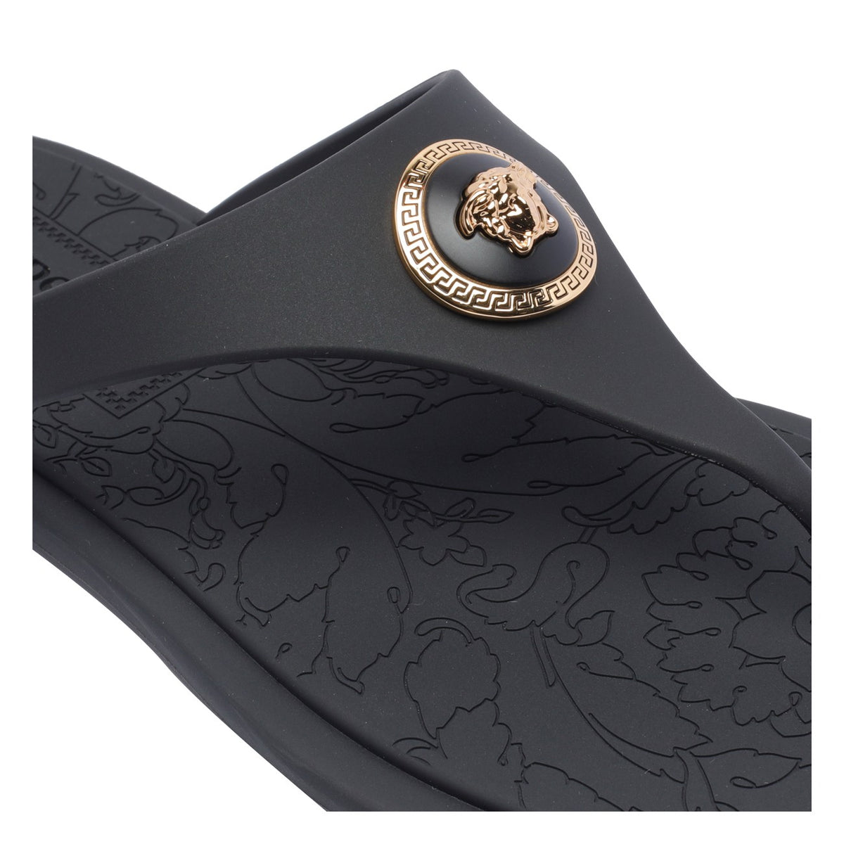 Versace Versace Women Alia Rubber Flat Sandals