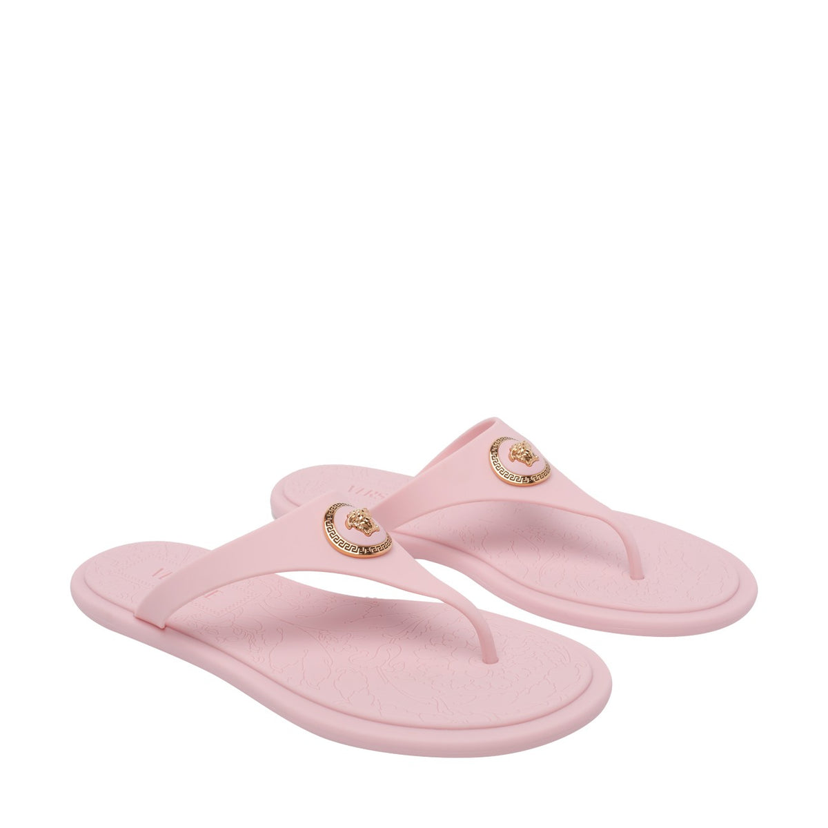 Versace Versace Women Alia Rubber Flat Thong Sandals