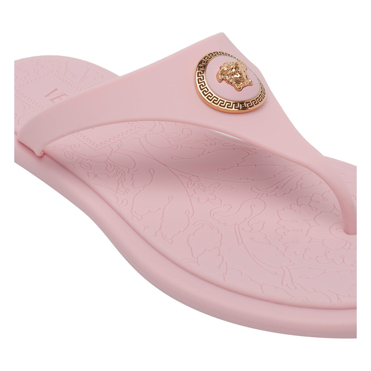 Versace Versace Women Alia Rubber Flat Thong Sandals