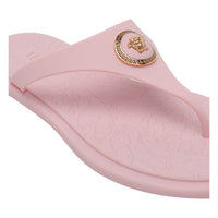 Versace Versace Women Alia Rubber Flat Thong Sandals