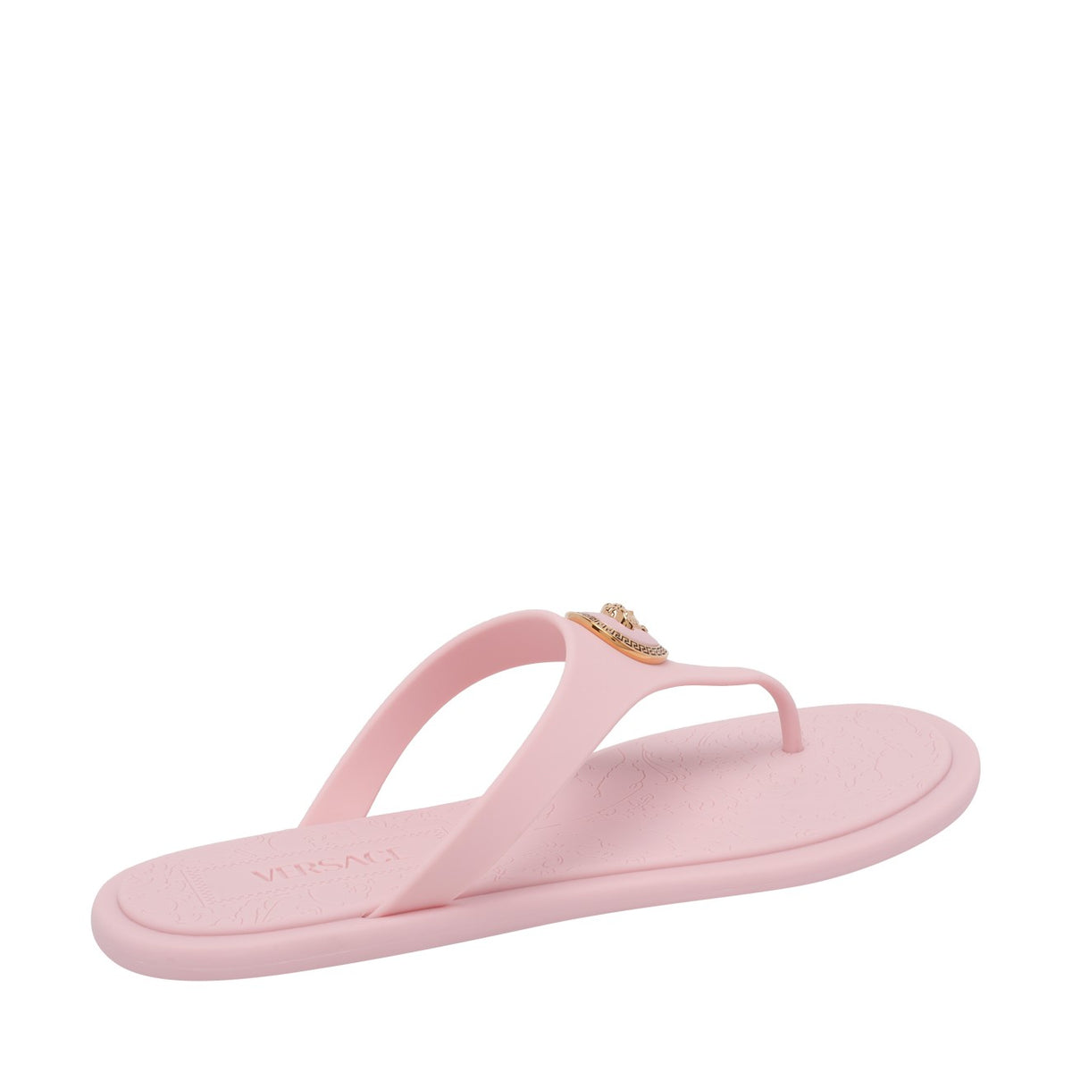 Versace Versace Women Alia Rubber Flat Thong Sandals