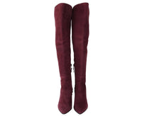 Stuart Weitzman Stuart Weitzman Women's Bordeaux Suede Knee High Boot