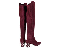 Stuart Weitzman Stuart Weitzman Women's Bordeaux Suede Knee High Boot