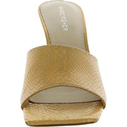 Danria Womens Solid Peep-Toe Heels