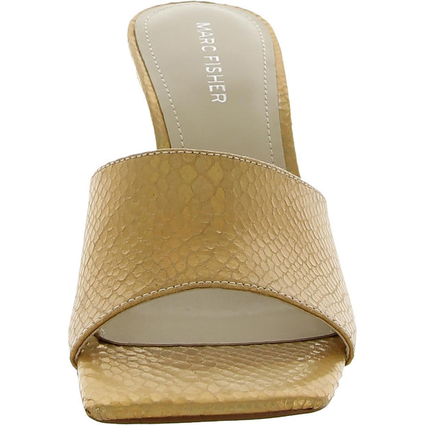 Danria Womens Solid Peep-Toe Heels